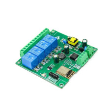 AC90-250V ESP8266, Wireless WIFI Relay, Module 4 Channel ESP-12F ,Wifi Development, Board AC/DC 5V/7-28V/5-80V Power Supply